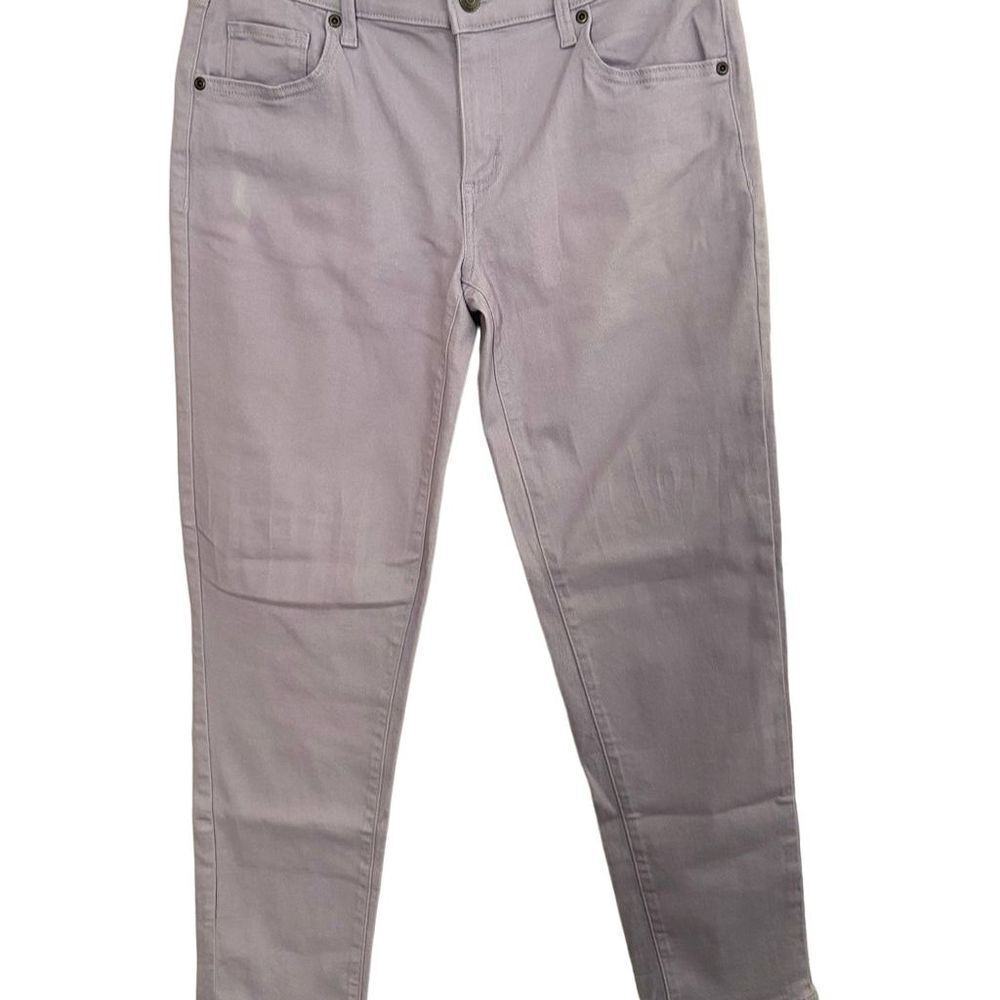 Sonoma Girlfriend Mid Rise Stretch Light Purple Ankle Jeans Size 4